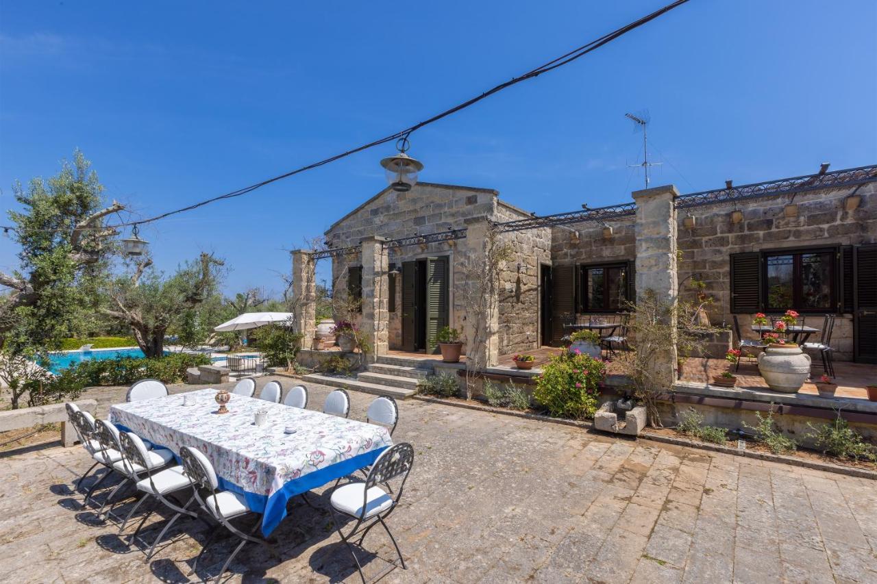 Casa Ulmi Con Piscina Bed and Breakfast Uggiano La Chiesa Exteriör bild